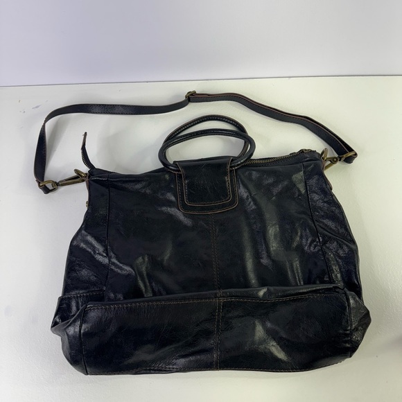 Hobo International Sheila Handbag Satchel Purse Black Leather Large Purse - Picture 4 of 10
